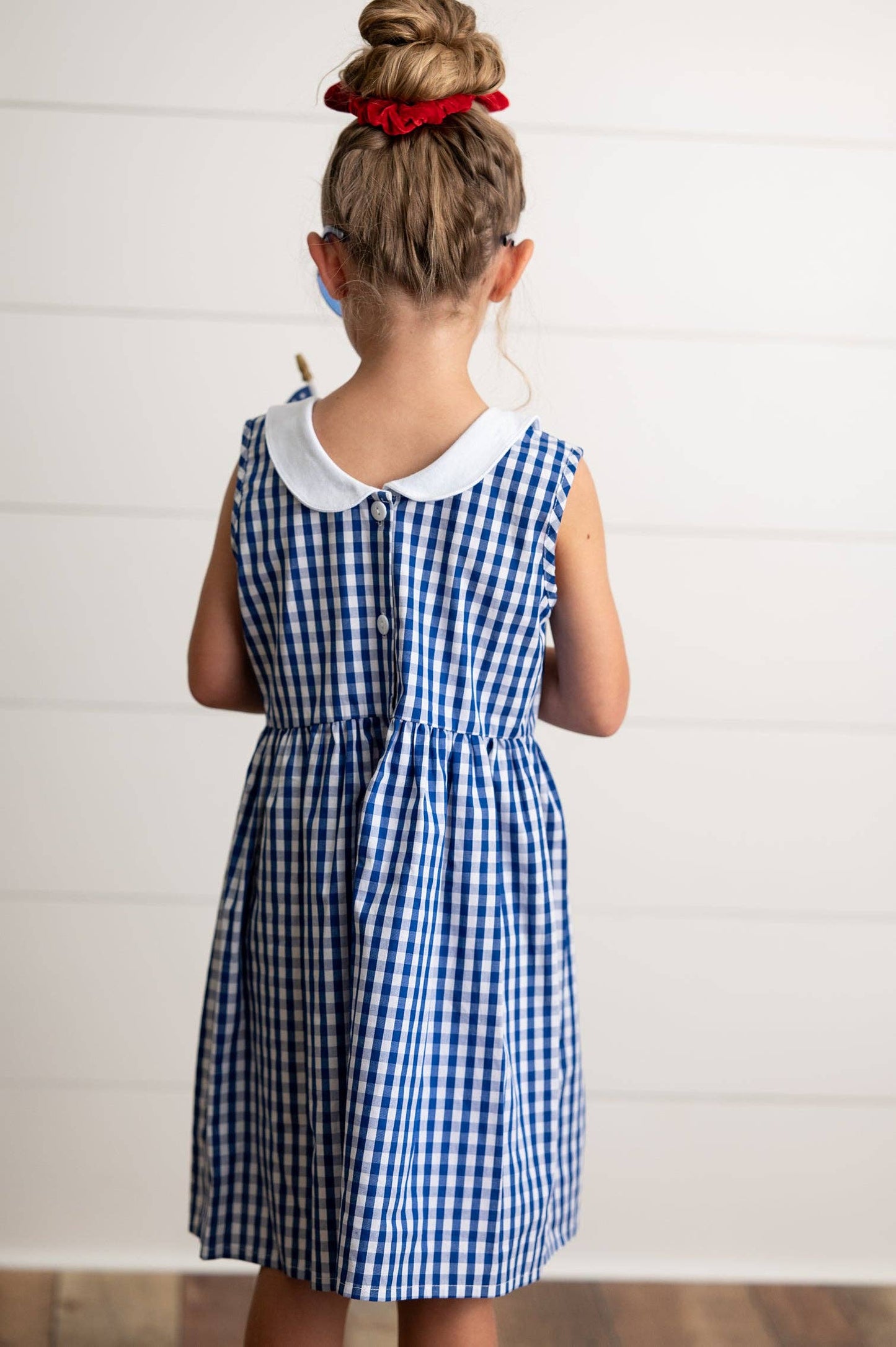 Alice Navy Check Gingham Dress