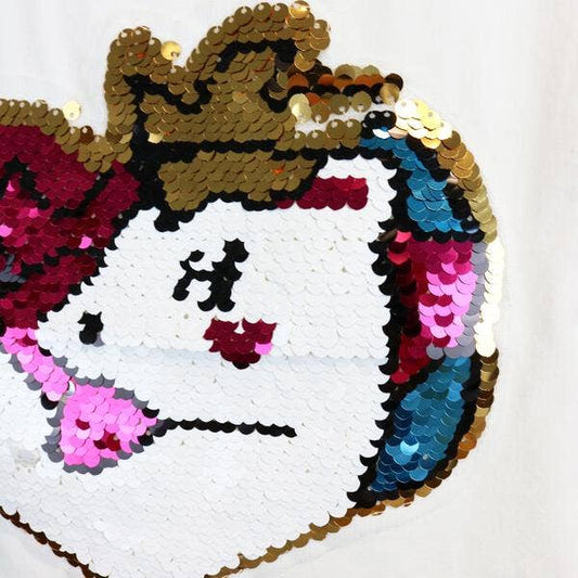 Melody Sequin Heart Unicorn Tee