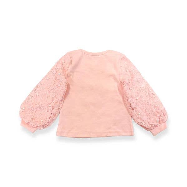 Millie Lace & Pearl Accents Top