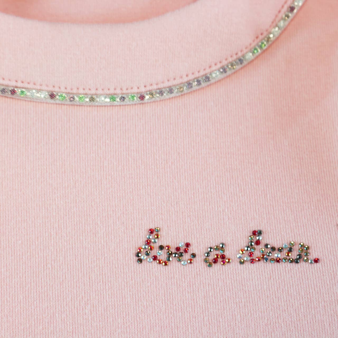 Millie Rhinestone Logo Top