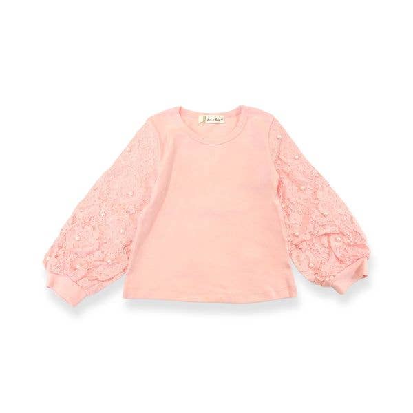 Millie Lace & Pearl Accents Top