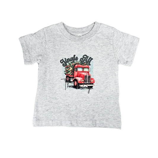Jingle All The Way Gray Tee