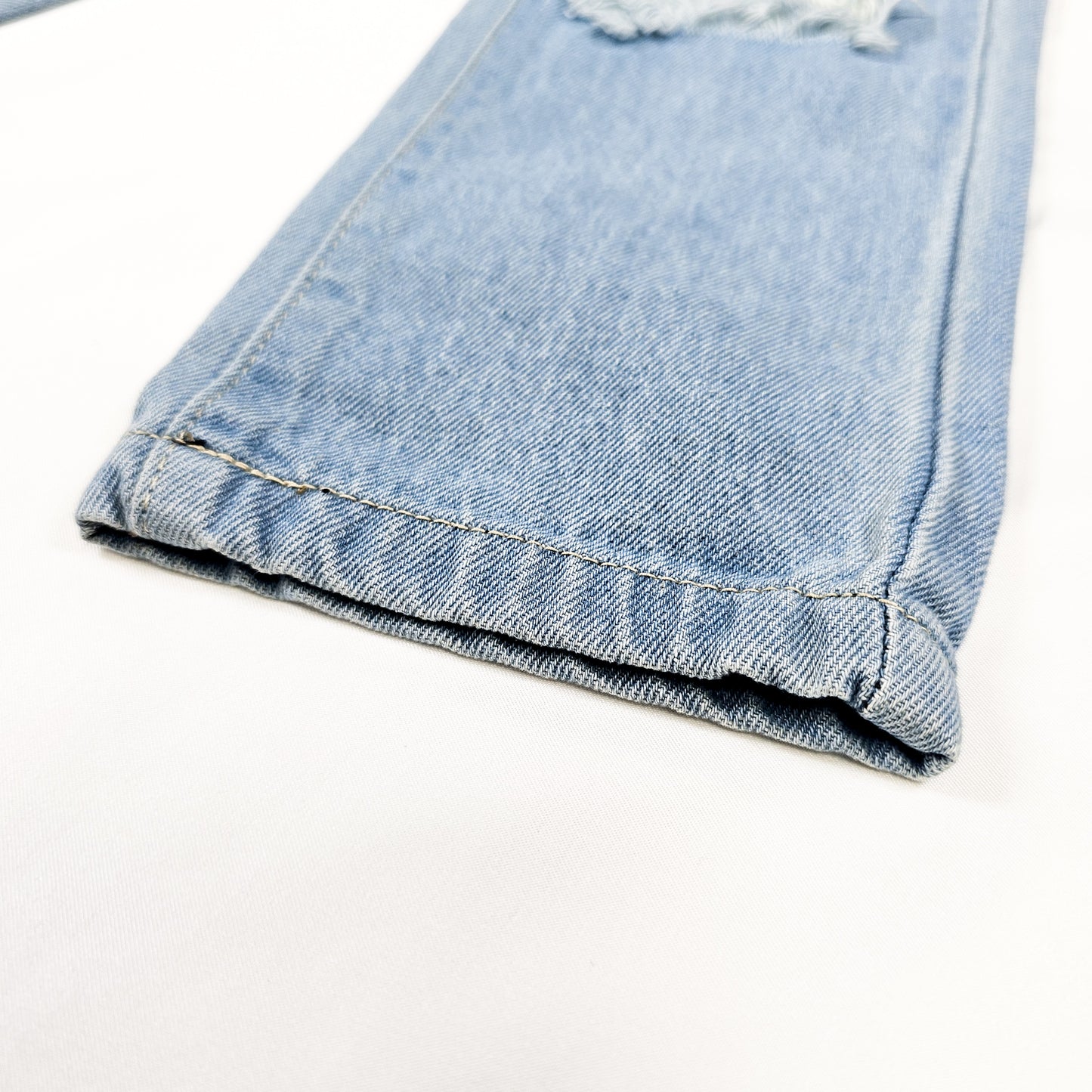 Gianna Ripped Hole Loose Fit Denim Pants