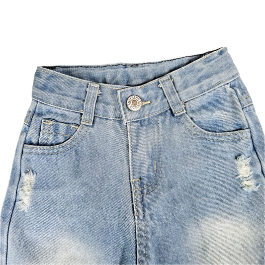 Gianna Ripped Hole Loose Fit Denim Pants