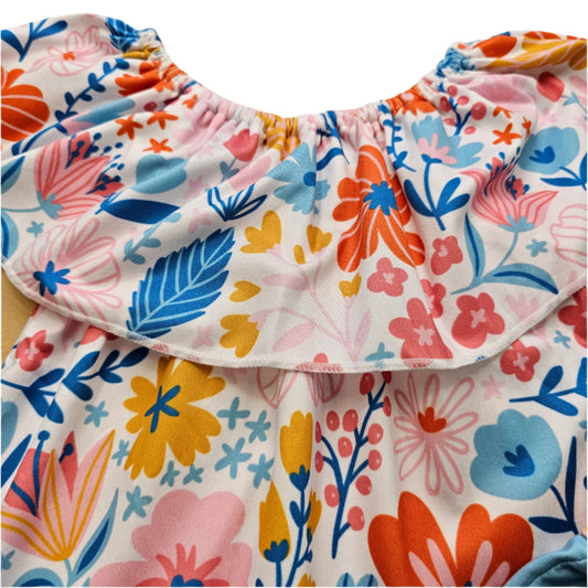 Boatneck Floral Short Set