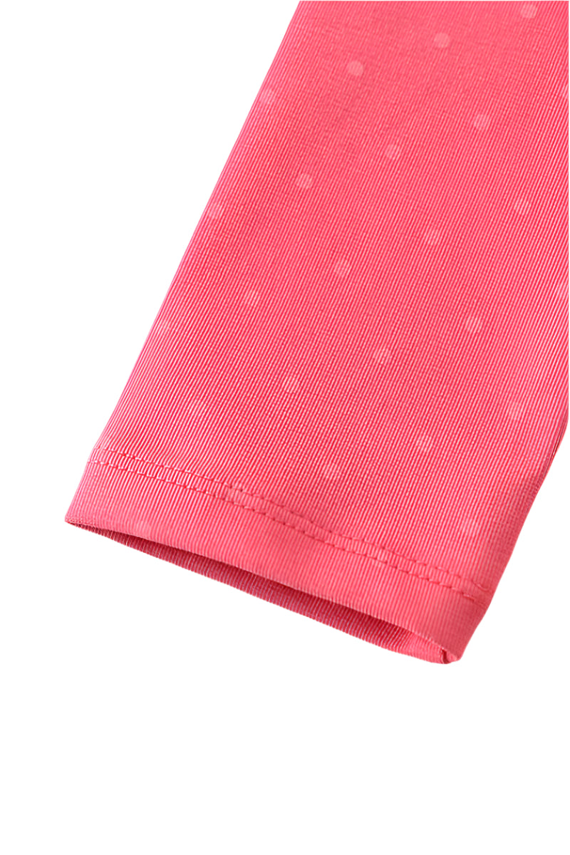 Pink Dot Ruffle Top
