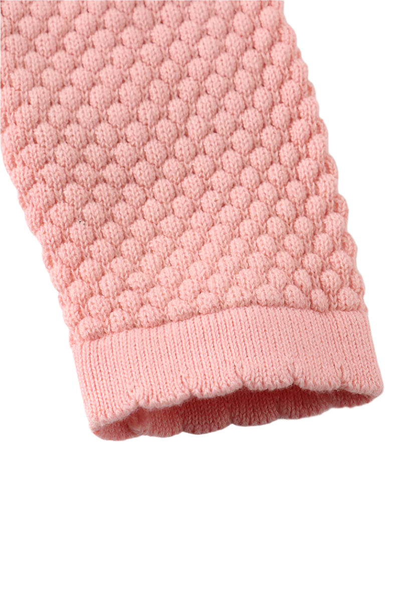 Elizabeth Pink Button Sweater