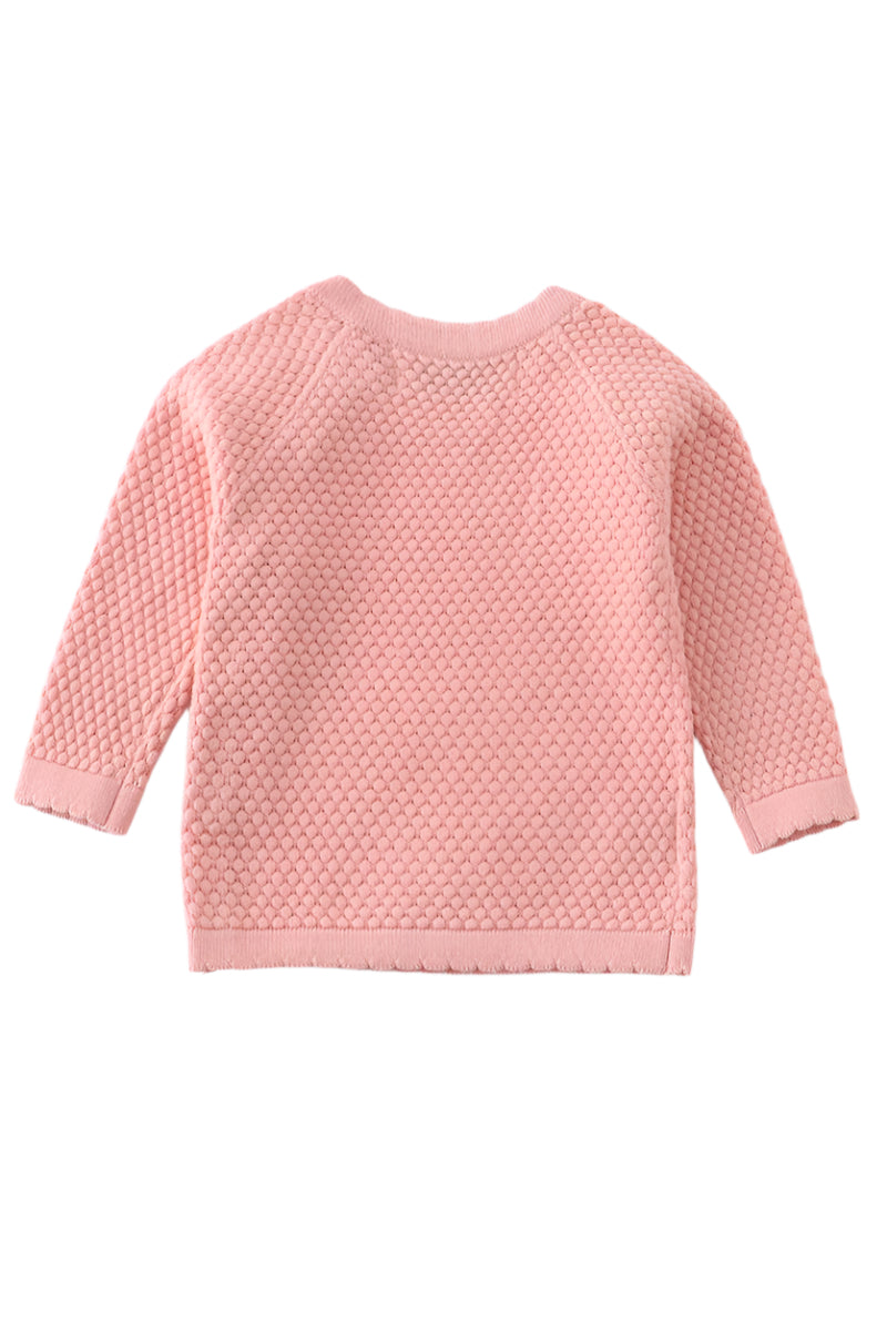 Elizabeth Pink Button Sweater