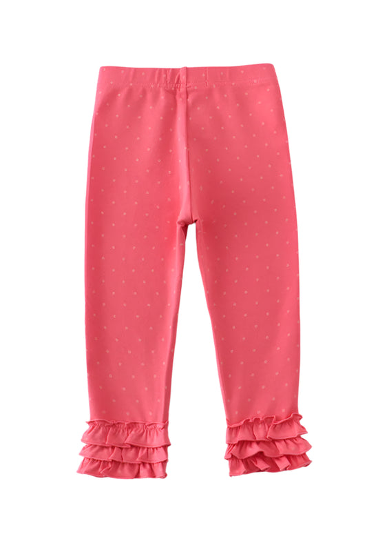 Pink Dot Ruffle Pants