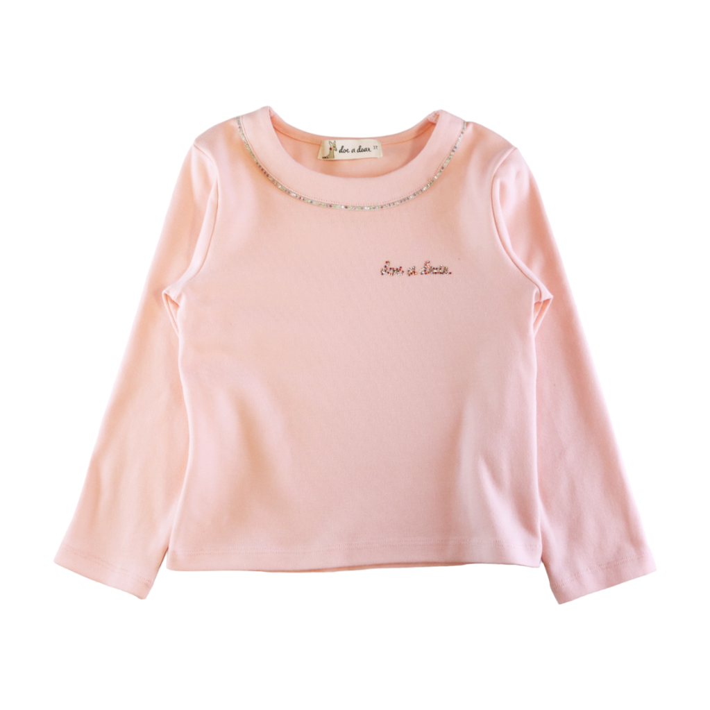 Millie Rhinestone Logo Top