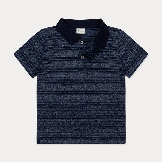 Jeremiah Navy Stripe Polo Shirt