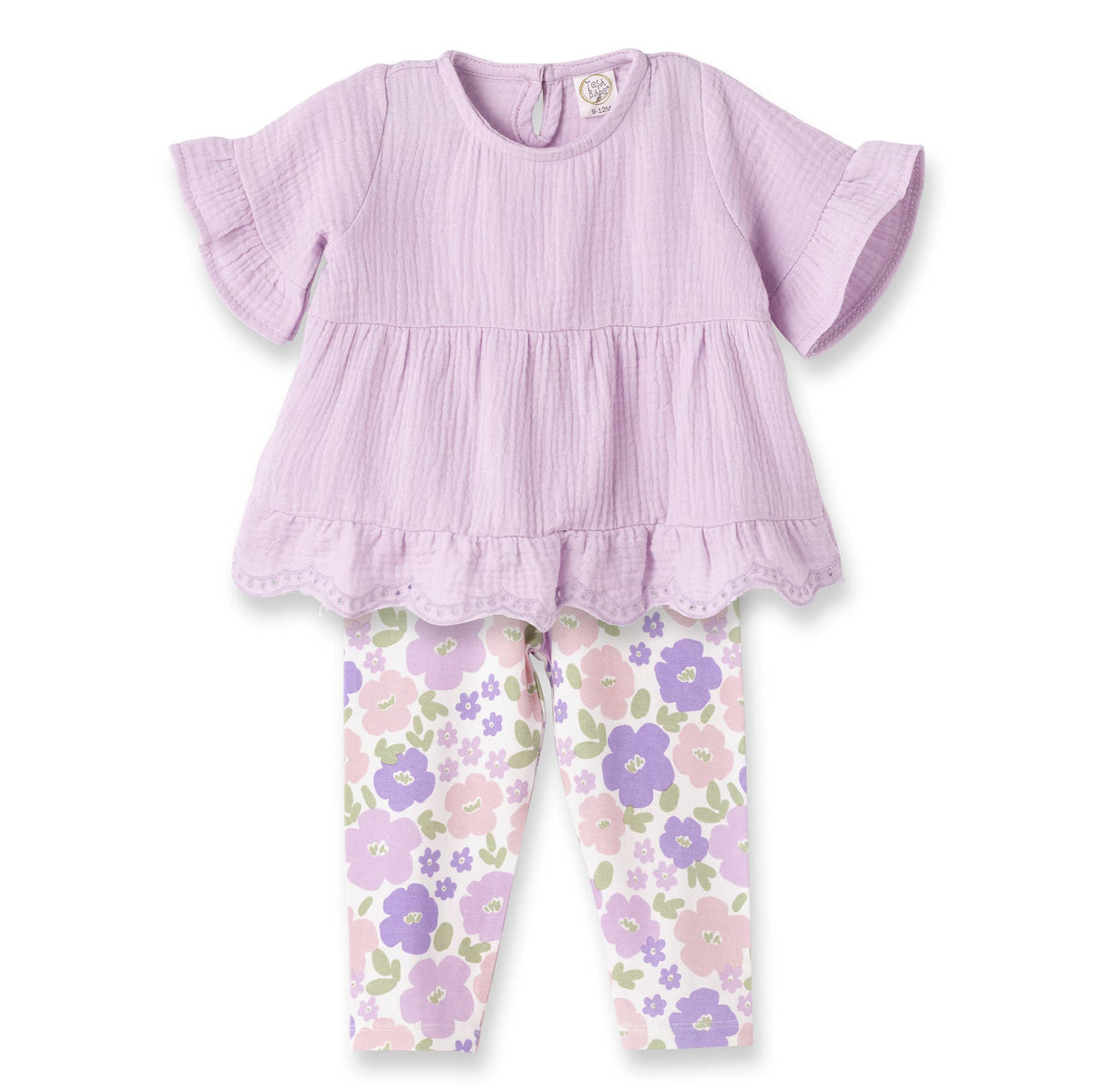 Emilia Floral Bamboo Top & Legging Set