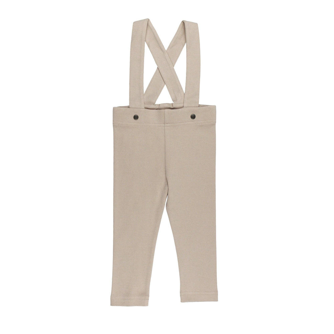 Oatmeal Organic Suspender Pant