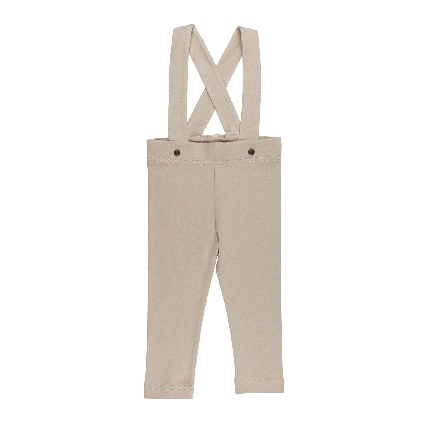 Oatmeal | Organic Suspender Pant