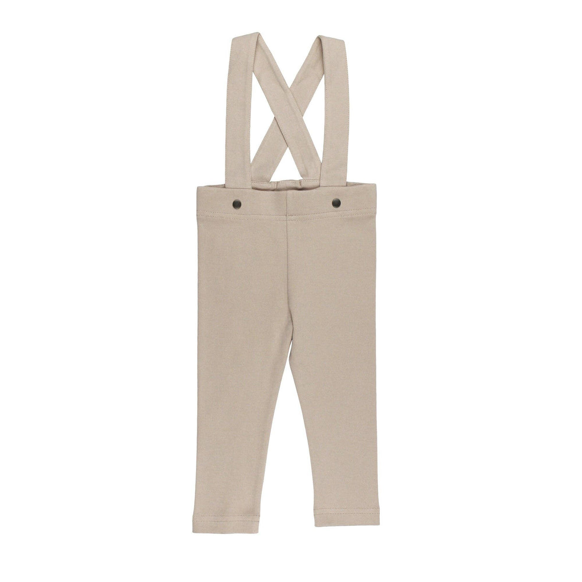 Oatmeal Organic Suspender Pant