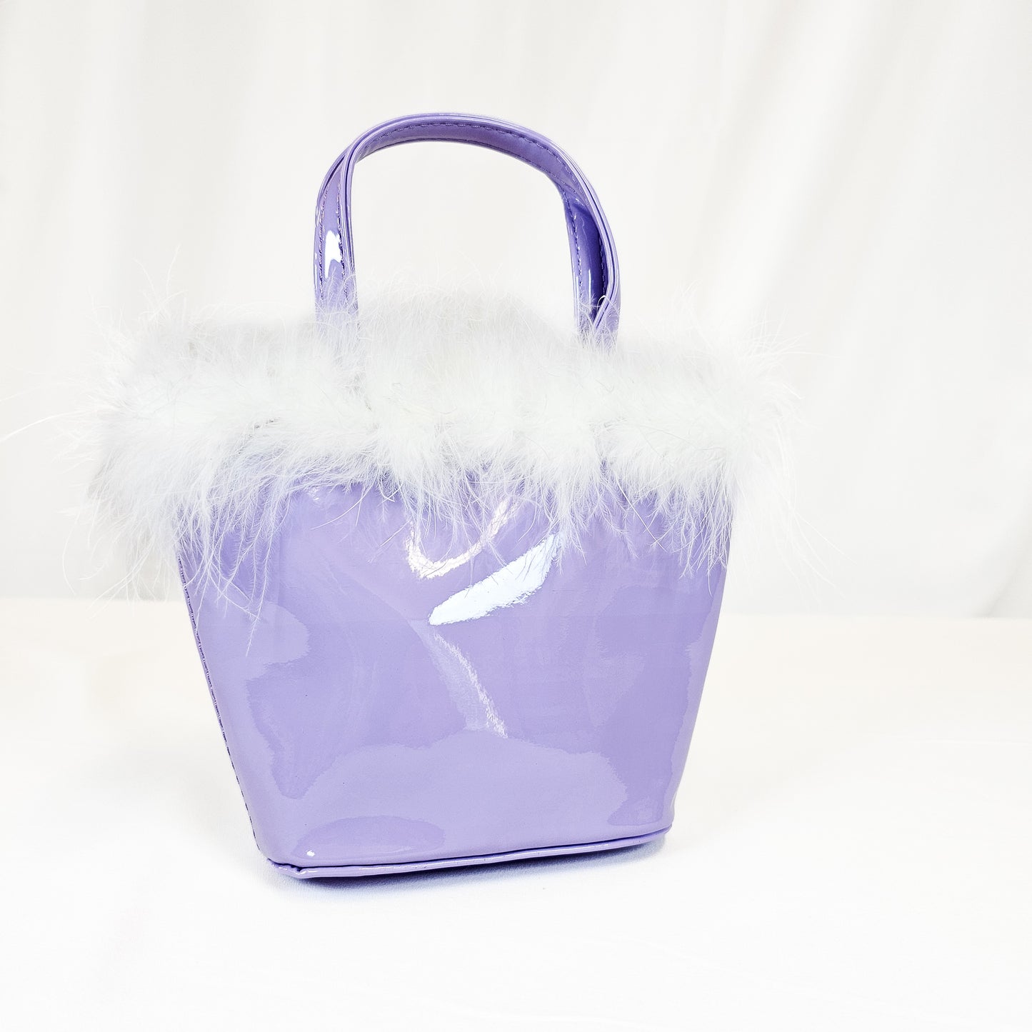 Purple Feather Purse