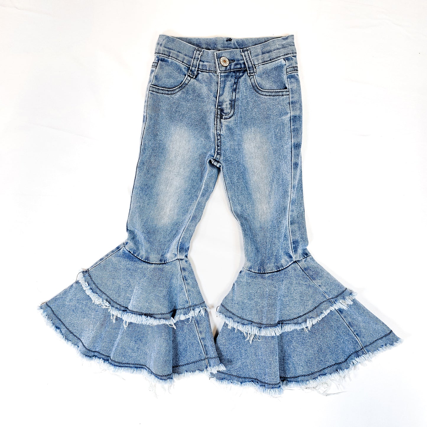 Chloe Blue Double Layered Denim Jeans