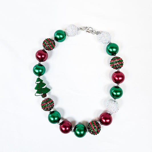 Christmas Tree Bubble Necklace