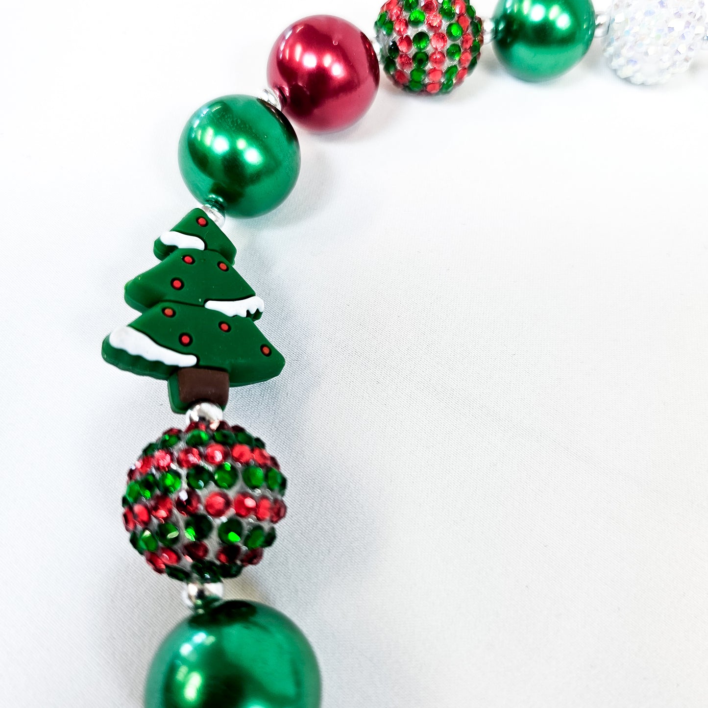 Christmas Tree Bubble Necklace