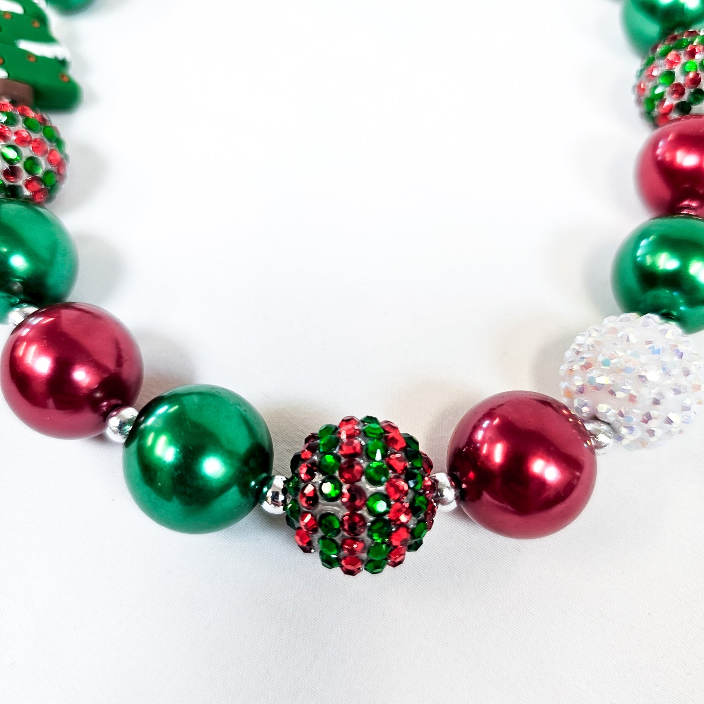 Christmas Tree Bubble Necklace