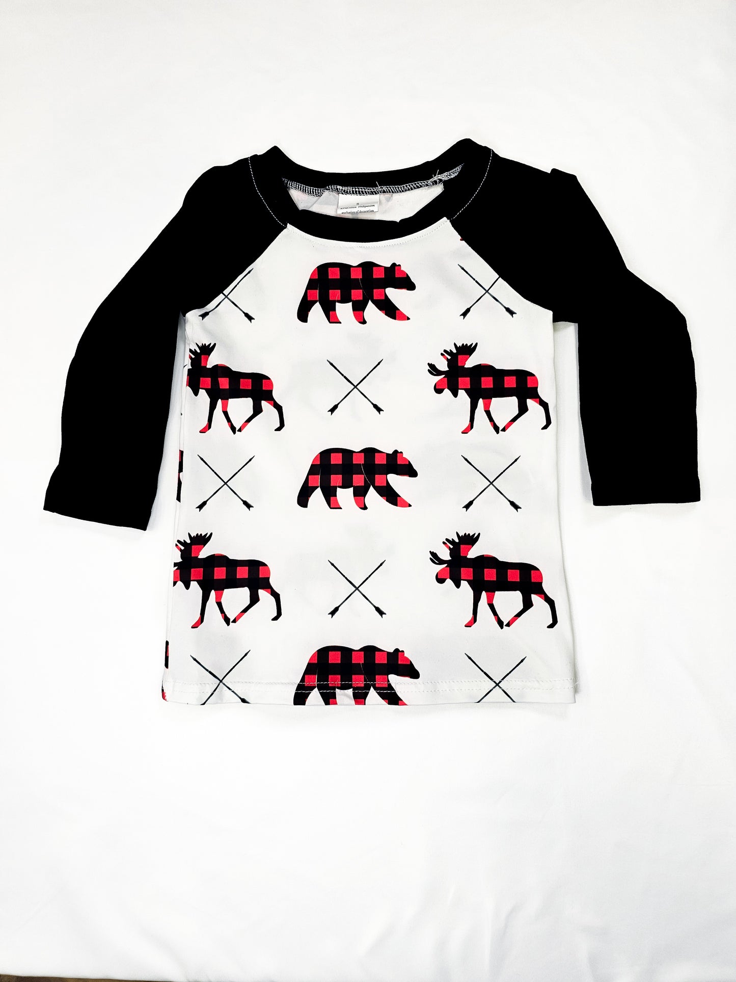 Plaid Christmas Animal Shirt