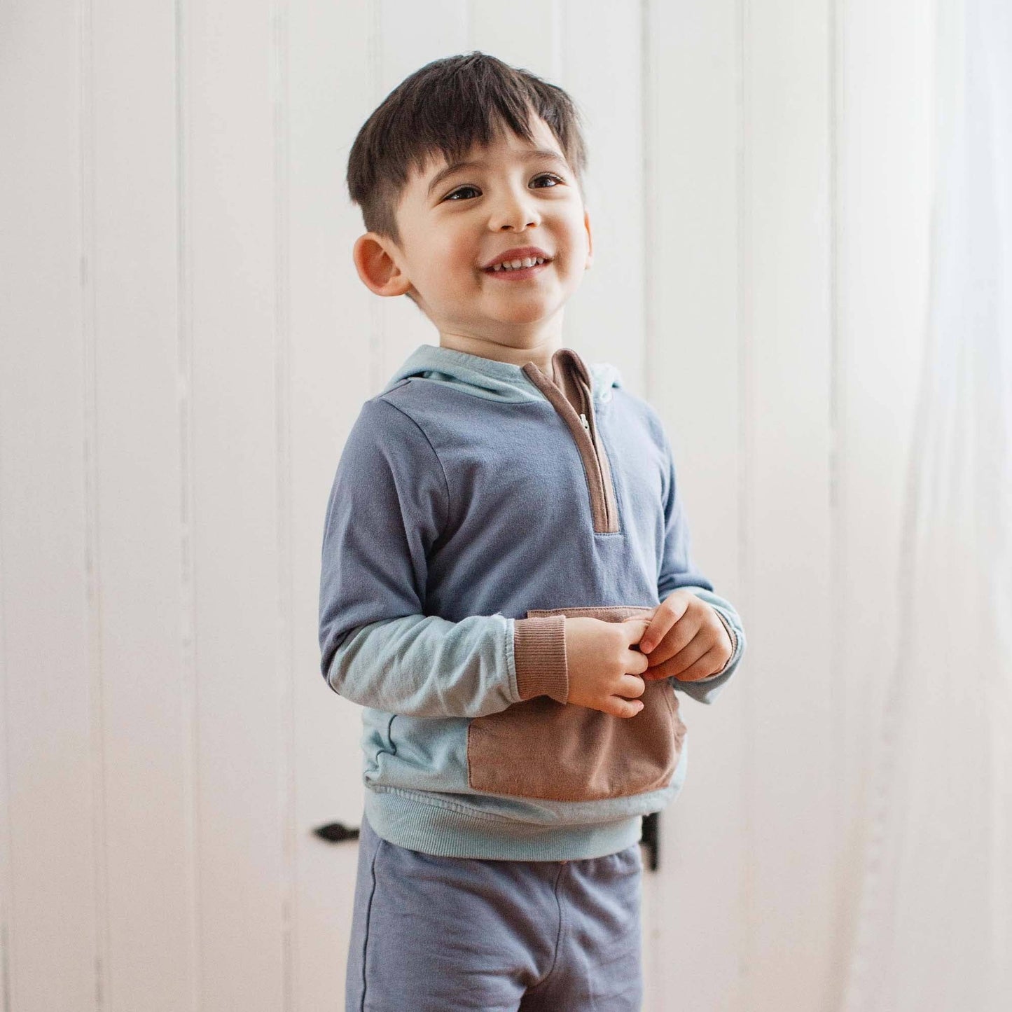Jacob Color Blocked Toddler Sweatshirt Set