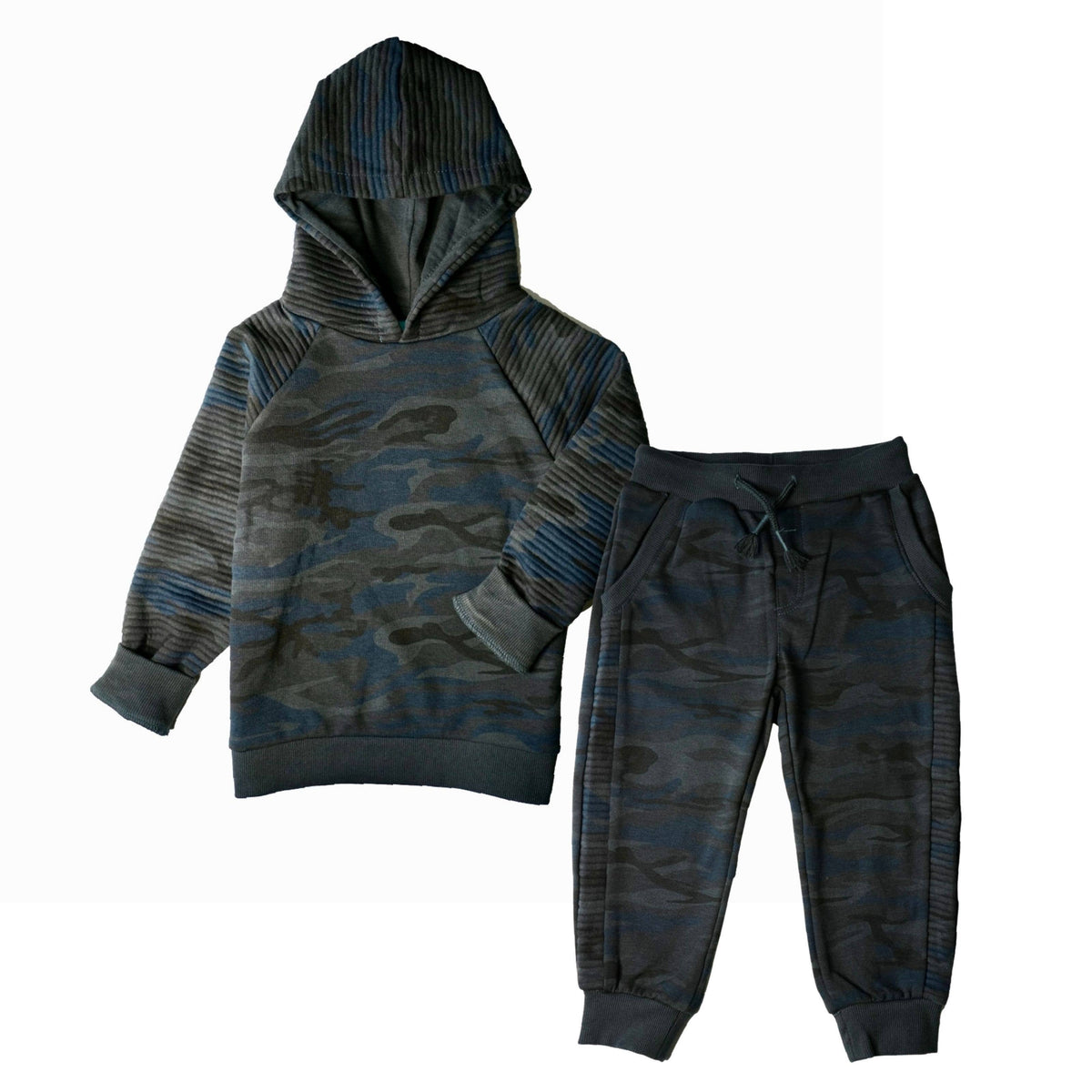 Theodore Camouflage Hooded Jogger Set