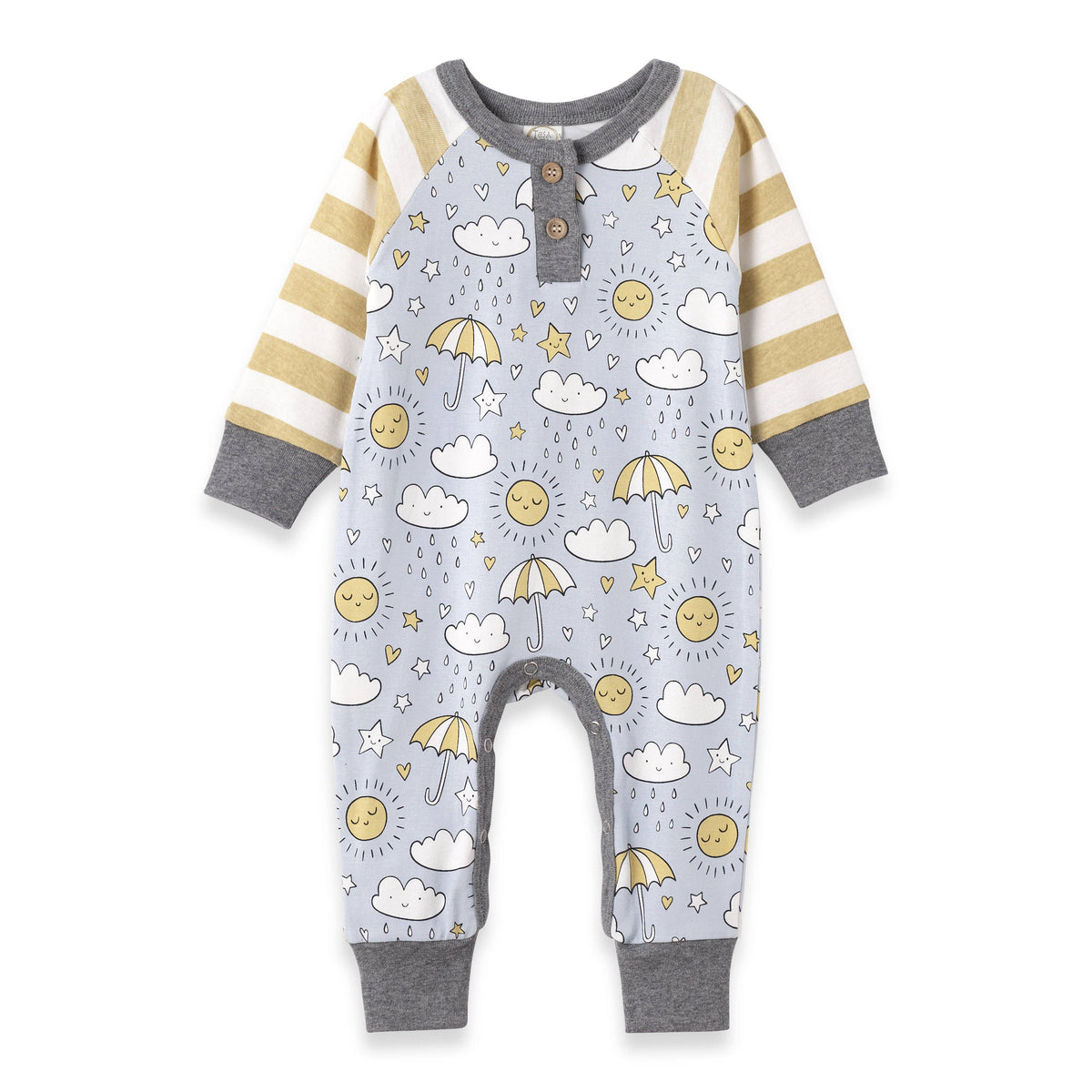 Baby Showers Bamboo Henley Romper
