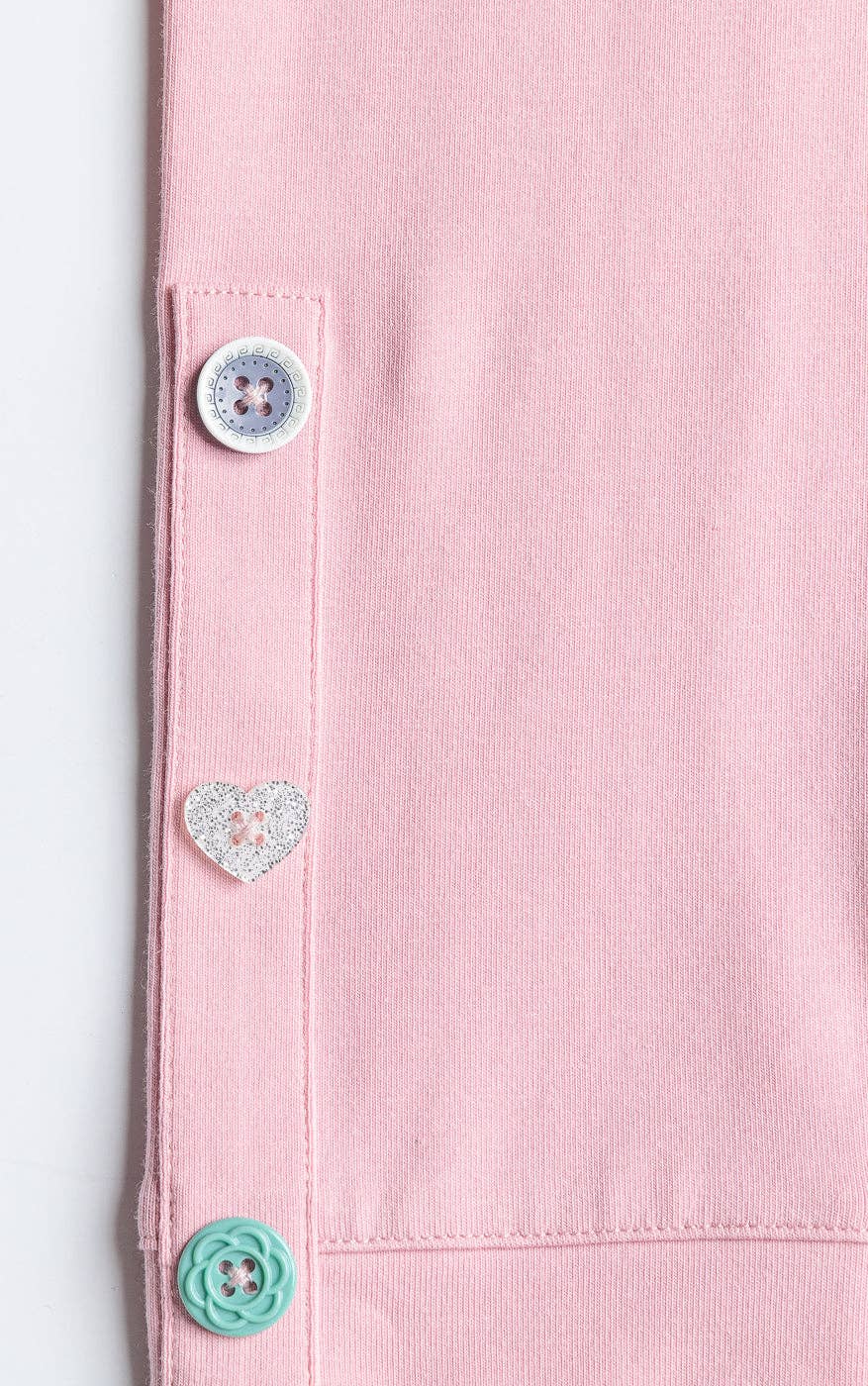Matilda Cute as a Button Pink Leggings