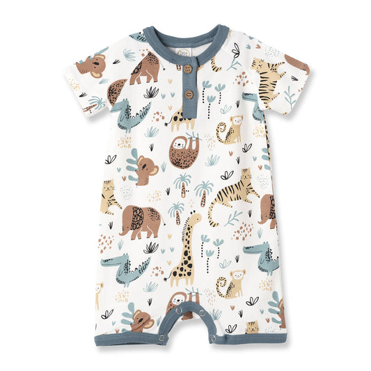 Parker Jungle Jamboree Bamboo Short Romper