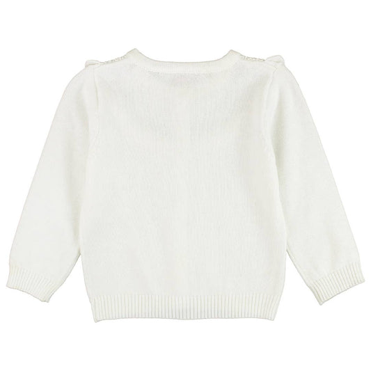 Back of White sweater on a white background