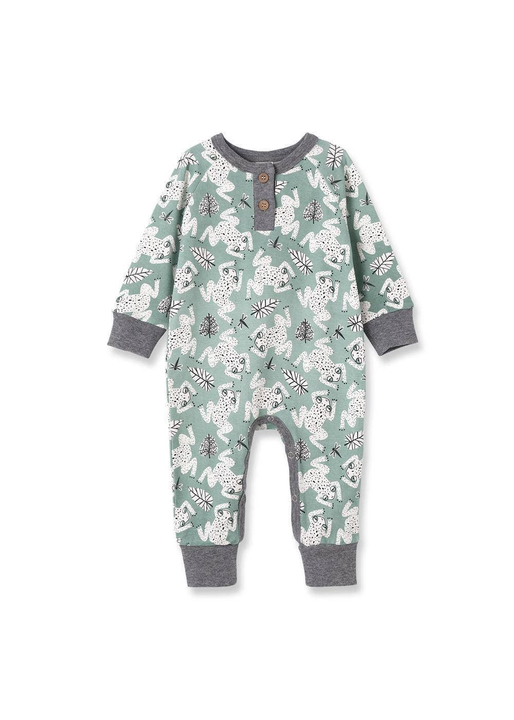 Ryan Leapfrog Bamboo Henley Romper