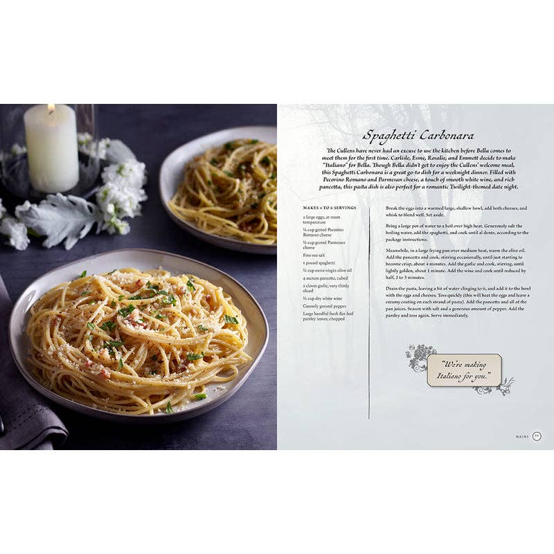 Unofficial Twilight Saga Cookbook hardcover book detail