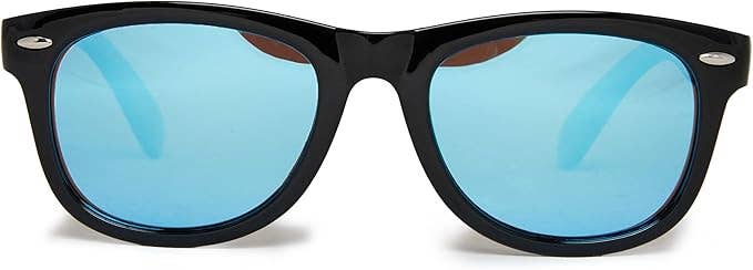 Toddler Flexible Wire Black Mirror Lenses Sunglasses Ages 2-7