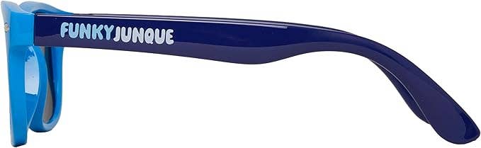 Toddler Royal Blue Smoke Lenses Flexible Wire Sunglasses Age 2-7 years
