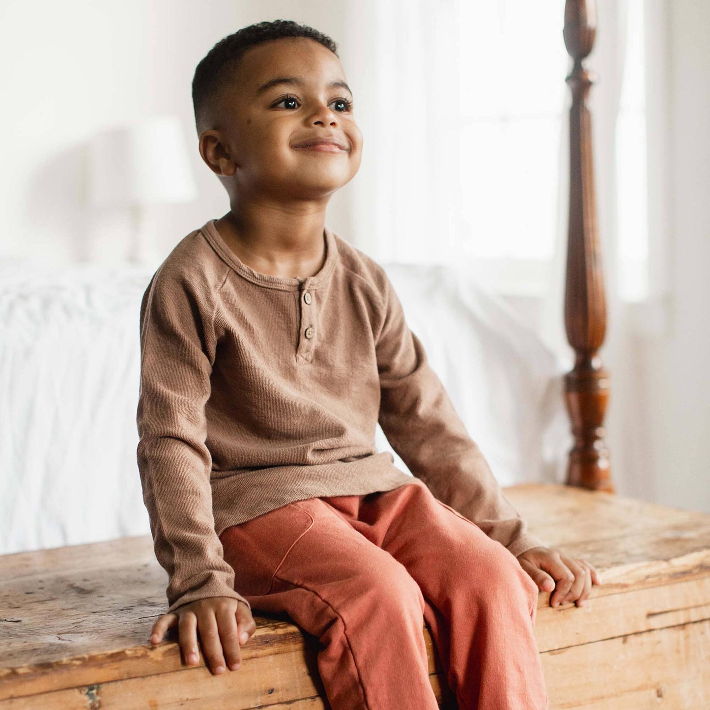 Isaac Textured Knit Toddler Tee Set