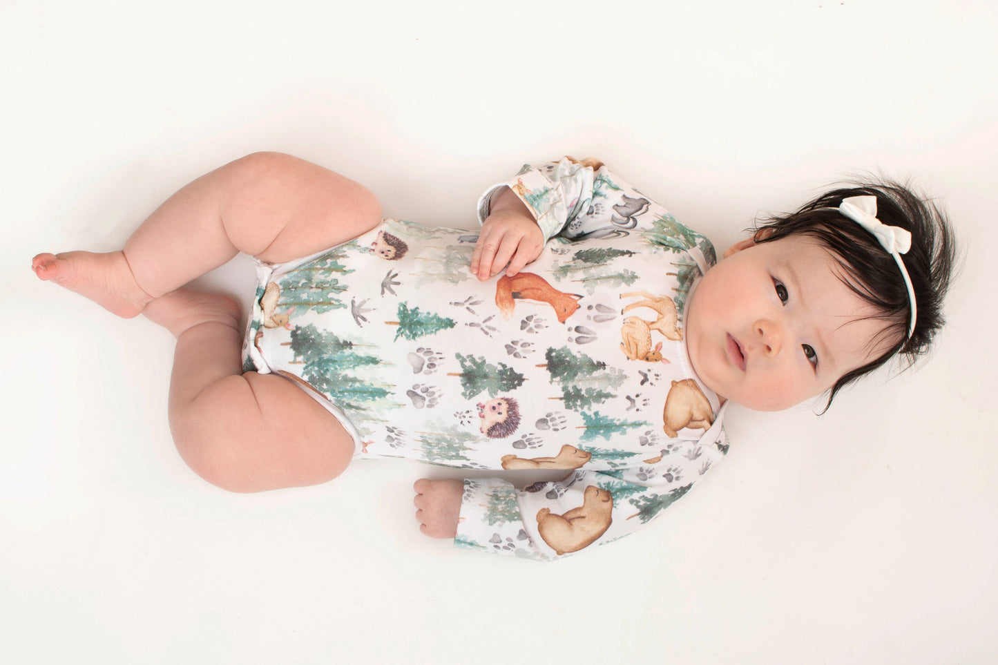 Madison Woodland Short Sleeve Romper