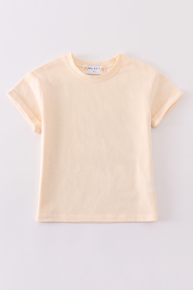 Camila Cream Basic T-Shirt