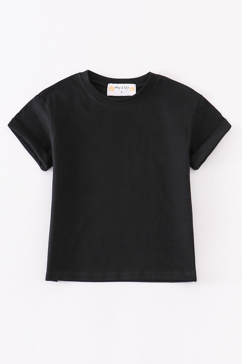 Camila Black Basic T-Shirt