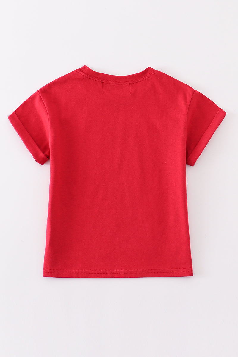 Camila Maroon Basic T-Shirt