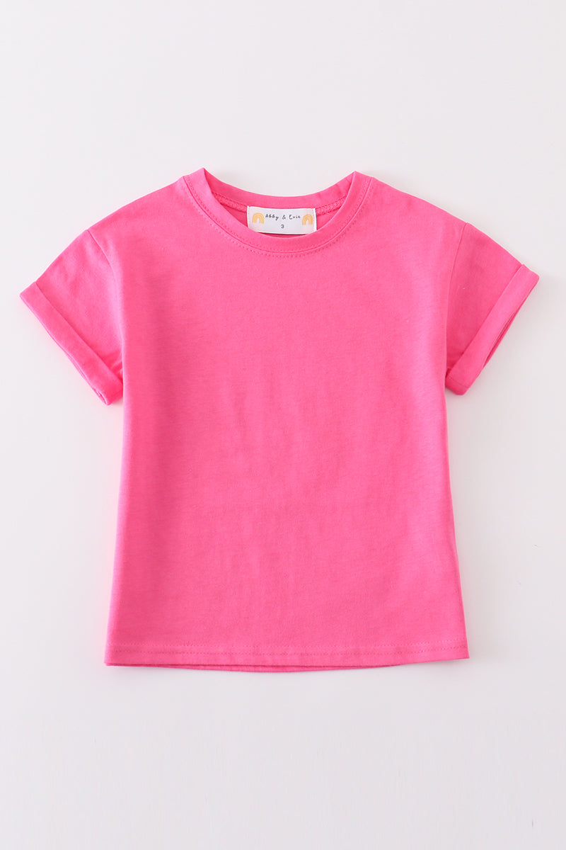 Camila Raspberry Basic T-Shirt