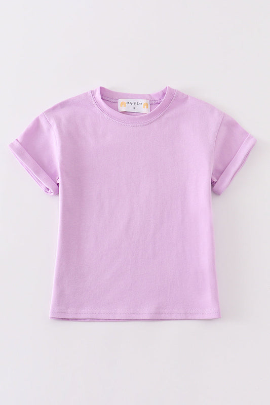 Camila Lilac Basic T-Shirt