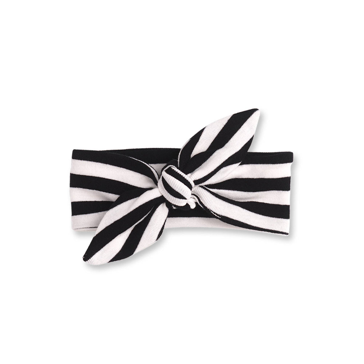 Riley Baby Girl's Black Stripe Cotton Headband: Thin Black Stripe
