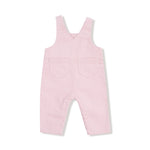 Pink overalls on a white background