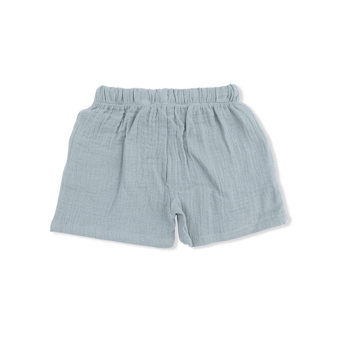 Light blue shorts on a white background