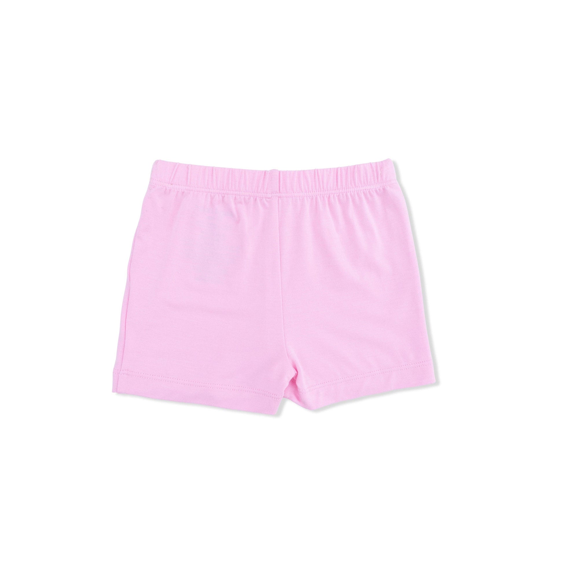 Pink shorts on a white background