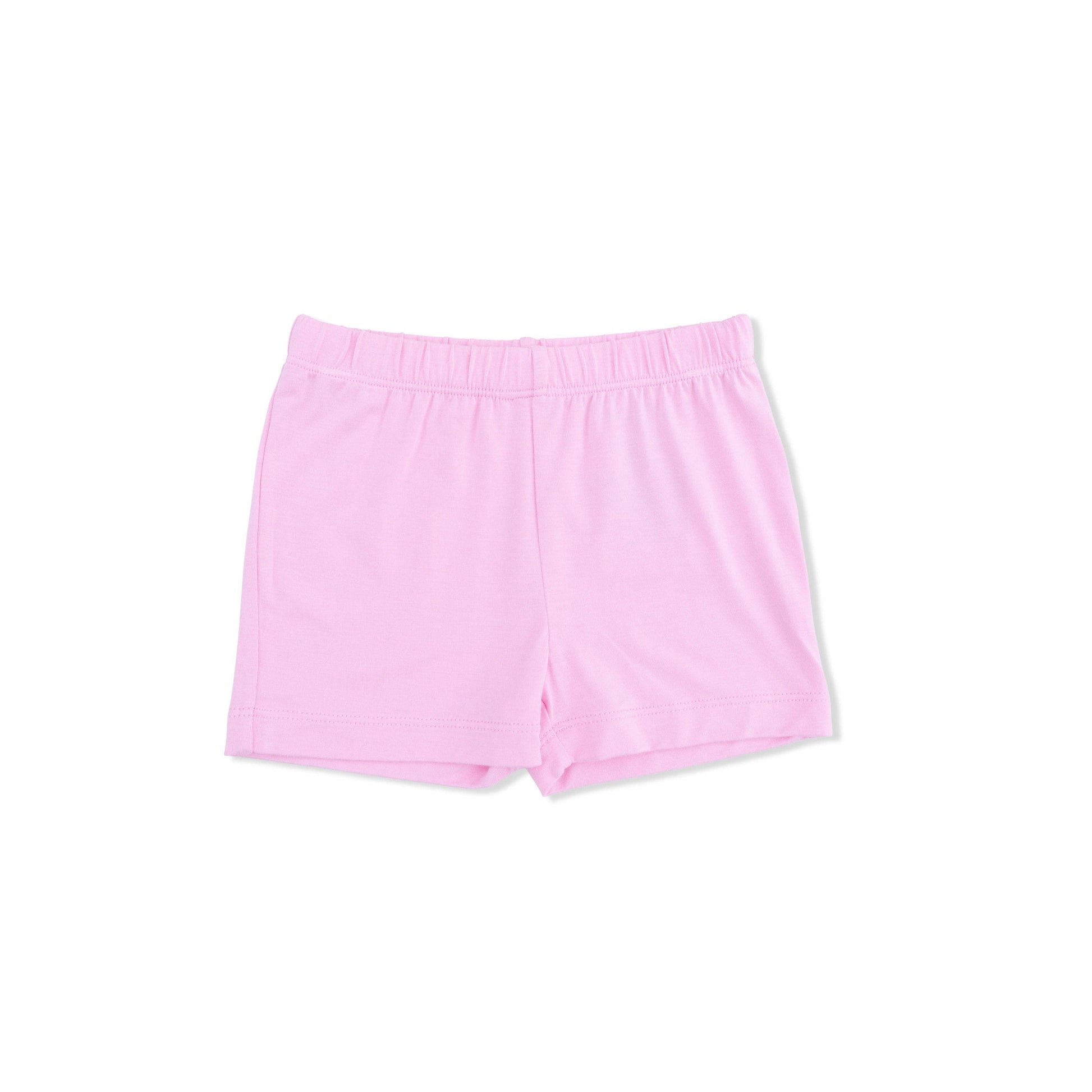 Pink shorts on a white background