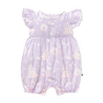 Baby romper with princess pattern on a white background