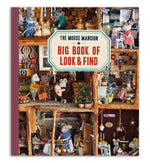 Book titled 'The Mouse Mansion Big Book of Look & Find' with illustrations of mice in a mansion setting.