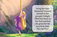 Disney Tangled tiny book with text overlay